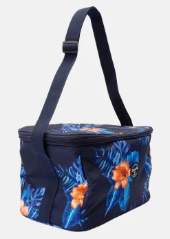 Blount & Pool Tropical Cool Bag Navy Orange Flower
