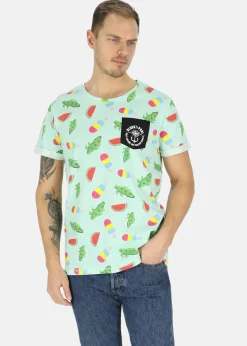 Best Blount & Pool Tropical Pocket Tee Mint Crocodile