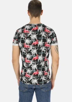 Discount Blount & Pool Tropical Pocket Tee Sunset Flamingo