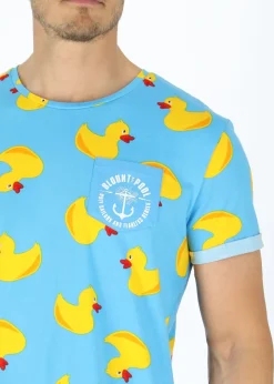 Outlet Blount & Pool Tropical Pocket Tee Blue Yellow Duck