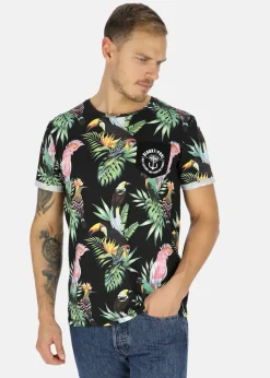 Best Blount & Pool Tropical Pocket Tee Black Kakadua