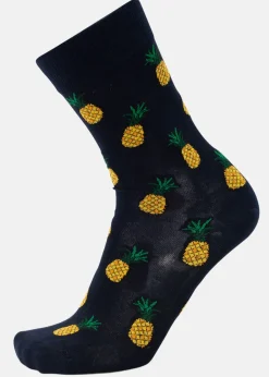 Discount Blount & Pool Tropical Sock Navy Pineapple