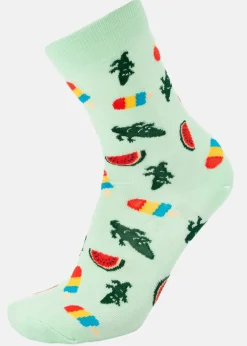 Blount & Pool Tropical Sock Mint Crocodile
