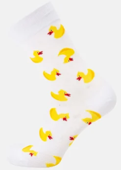 Best Blount & Pool Tropical Sock White Yellow Duck