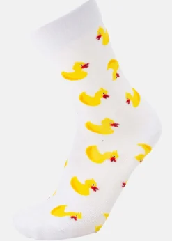 Best Blount & Pool Tropical Sock White Yellow Duck