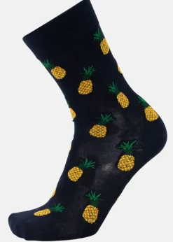 Best Blount & Pool Tropical Sock JR Navy Pineapple
