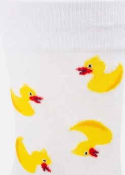 Best Blount & Pool Tropical Sock JR White Yellow Duck