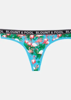 Best Blount & Pool Tropical String 4-pack Black Ice Cream/Dusty Rose/Turquoise Flamingo/ White