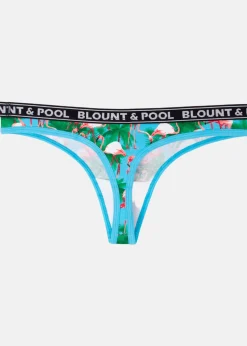 Best Blount & Pool Tropical String 4-pack Black Ice Cream/Dusty Rose/Turquoise Flamingo/ White