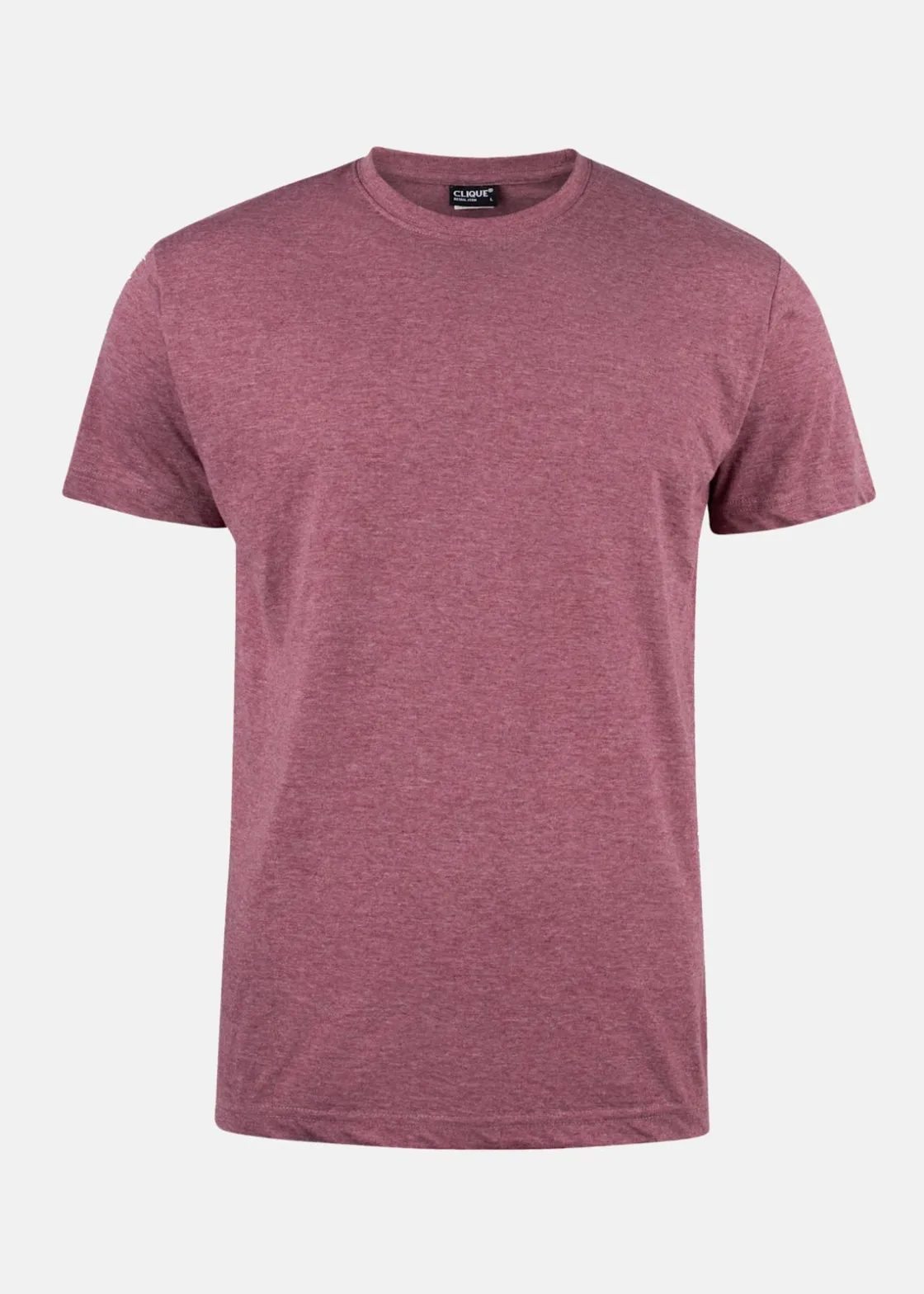 Clearance Clique T-SHIRT BORDEAUX MELANGE