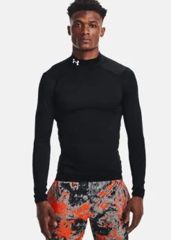 New Under Armour UA CG Armour Comp Mock Black