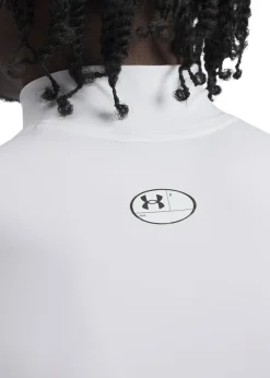 Sale Under Armour UA HG Armour Comp Mock SL White
