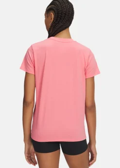 New Under Armour UA Rival Core SS Prime Pink