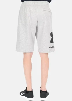 Outlet Under Armour UA Rival Flc Big Logo Shorts Mod Gray Light Heather