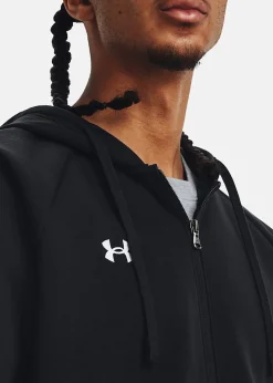 Under Armour UA Rival Fleece FZ Hoodie Black