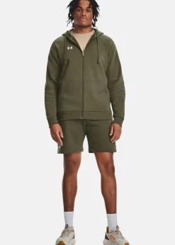 Discount Under Armour UA Rival Fleece FZ Hoodie Marine OD Green