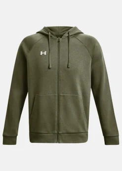 Discount Under Armour UA Rival Fleece FZ Hoodie Marine OD Green