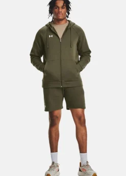 Clearance Under Armour UA Rival Fleece Shorts Marine OD Green