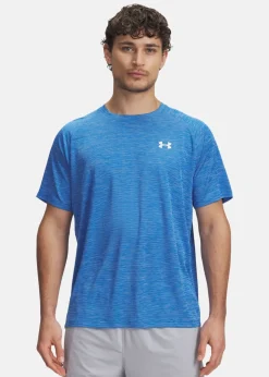 Clearance Under Armour UA Tech Textured SS Blue Atlantis