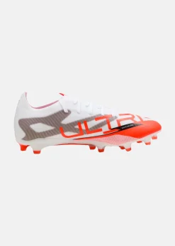 New Puma ULTRA 5 MATCH FG/AG PUMA White-PUMA Black-Glowing Red