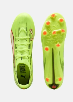 Hot Puma ULTRA 6 MATCH FG/AG Yellow Alert-PUMA Black-Glowing Red-Lime Squeeze