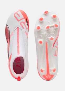 Discount Puma ULTRA 5 MATCH+ LL FG/AG Jr PUMA White-PUMA Black-Glowing Red