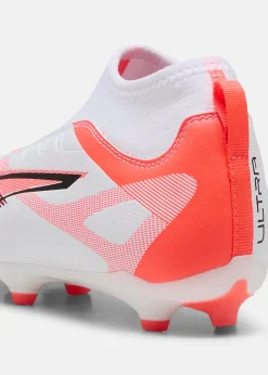 Discount Puma ULTRA 5 MATCH+ LL FG/AG Jr PUMA White-PUMA Black-Glowing Red