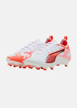 Sale Puma ULTRA 5 PRO FG/AG Jr PUMA White-PUMA Black-Glowing Red