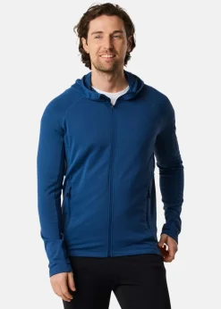 New Swedemount Ultra Light Tech Midlayer Hood Denim Blue