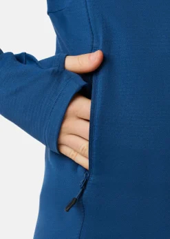 New Swedemount Ultra Light Tech Midlayer Hood Denim Blue