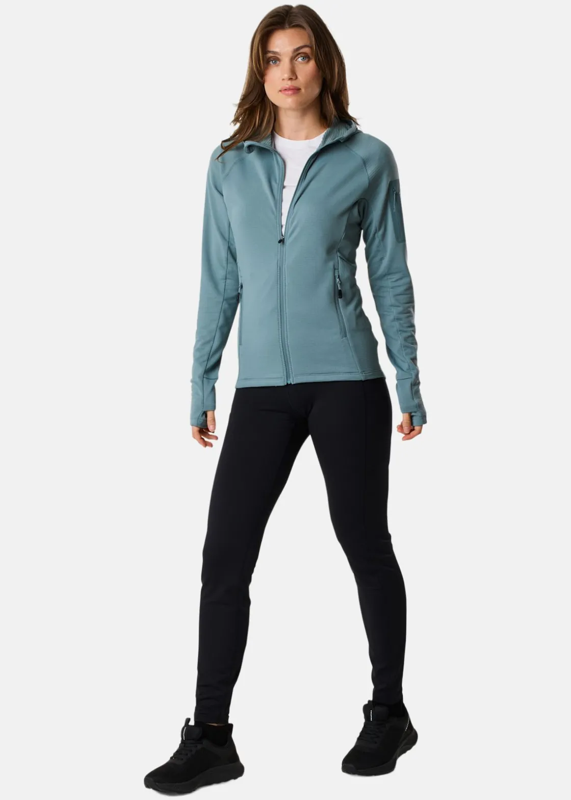 Swedemount Ultra Light Tech Midlayer Hood W Sage Green