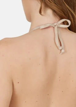 New Athlecia Valeny W Shimmer Bikini Top Desert Taupe