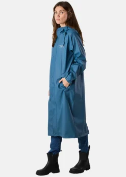 Hot Swedemount Väderöarna Long Coat W Denim Blue