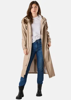 Discount Swedemount Väderöarna Long Coat W Beige