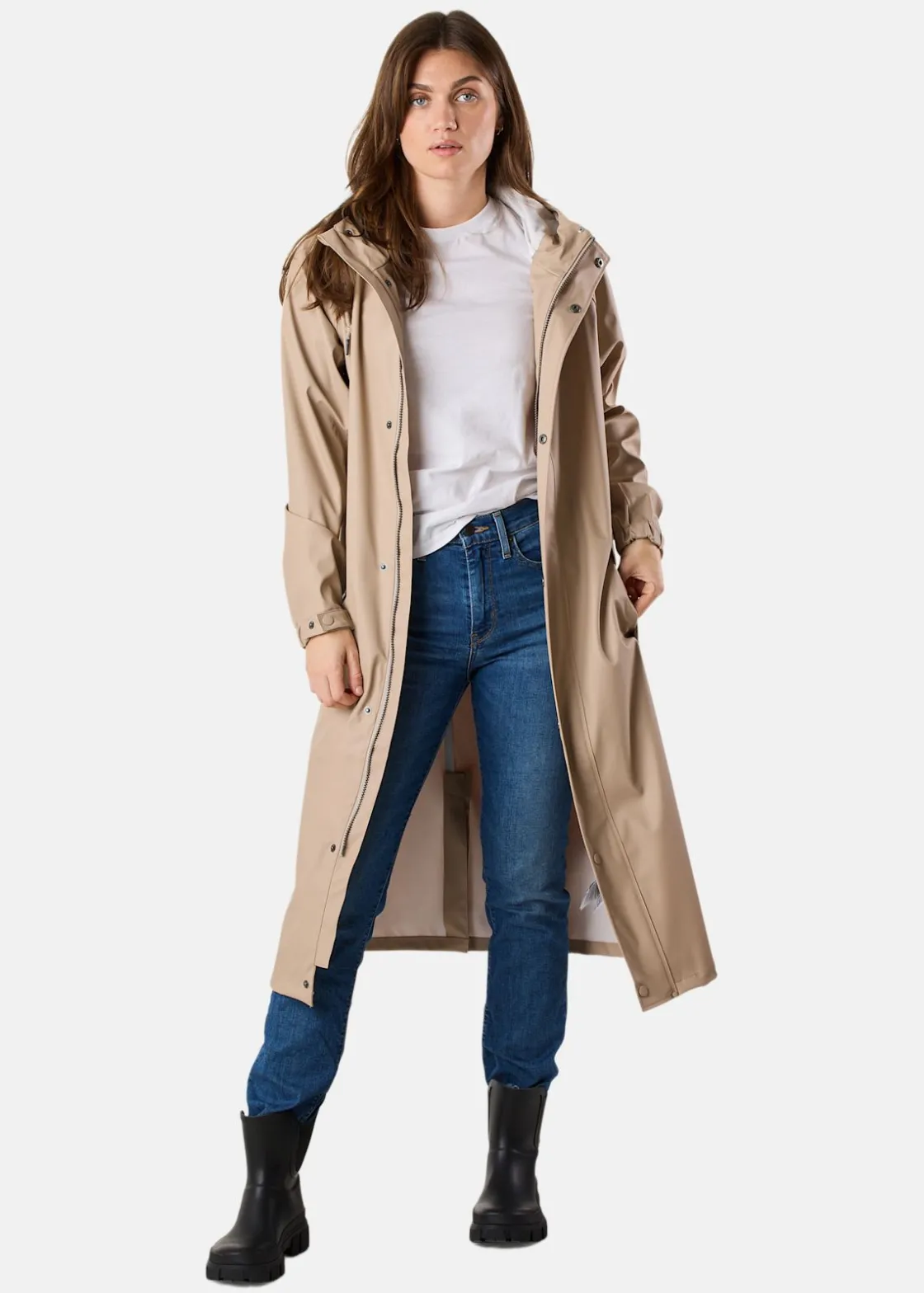 Discount Swedemount Väderöarna Long Coat W Beige