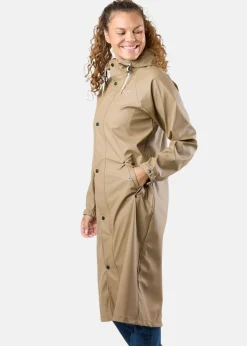 Online Swedemount Väderöarna Long Coat W Dk Beige