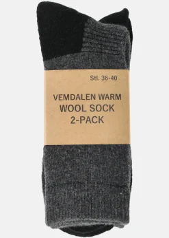 Discount Swedemount VEMDALEN WARM WOOL SOCK 2PK CHARCOAL