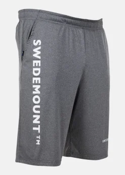 Hot Swedemount Vertical Logo Shorts Grey Melange