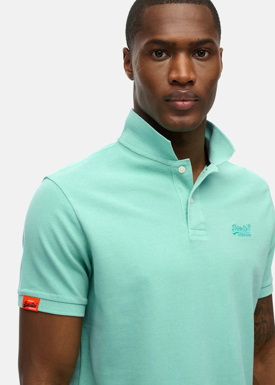 Best Superdry VINT DESTROY POLO Spearmint Light Green