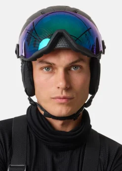 Sale Swedemount Visor Ski Helmet Black Graphic