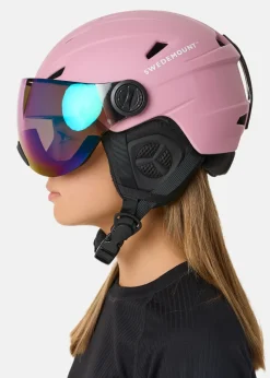 Outlet Swedemount Visor Ski Helmet JR Pink