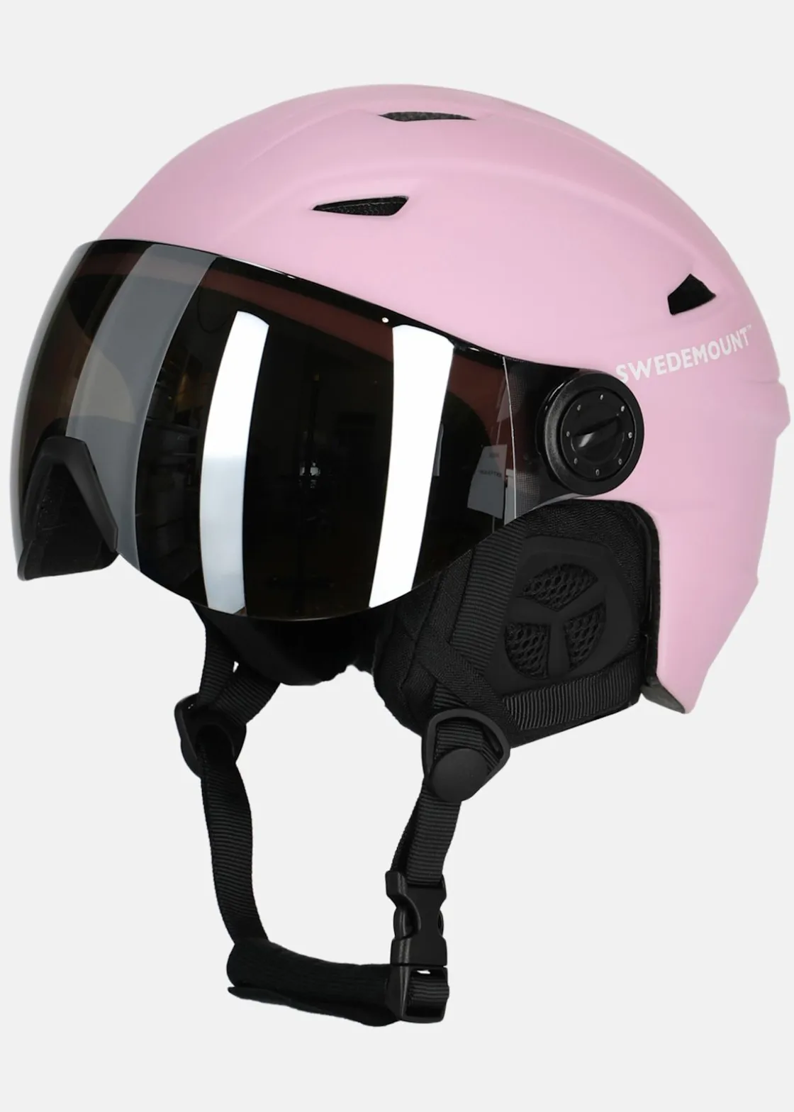Outlet Swedemount Visor Ski Helmet JR Pink