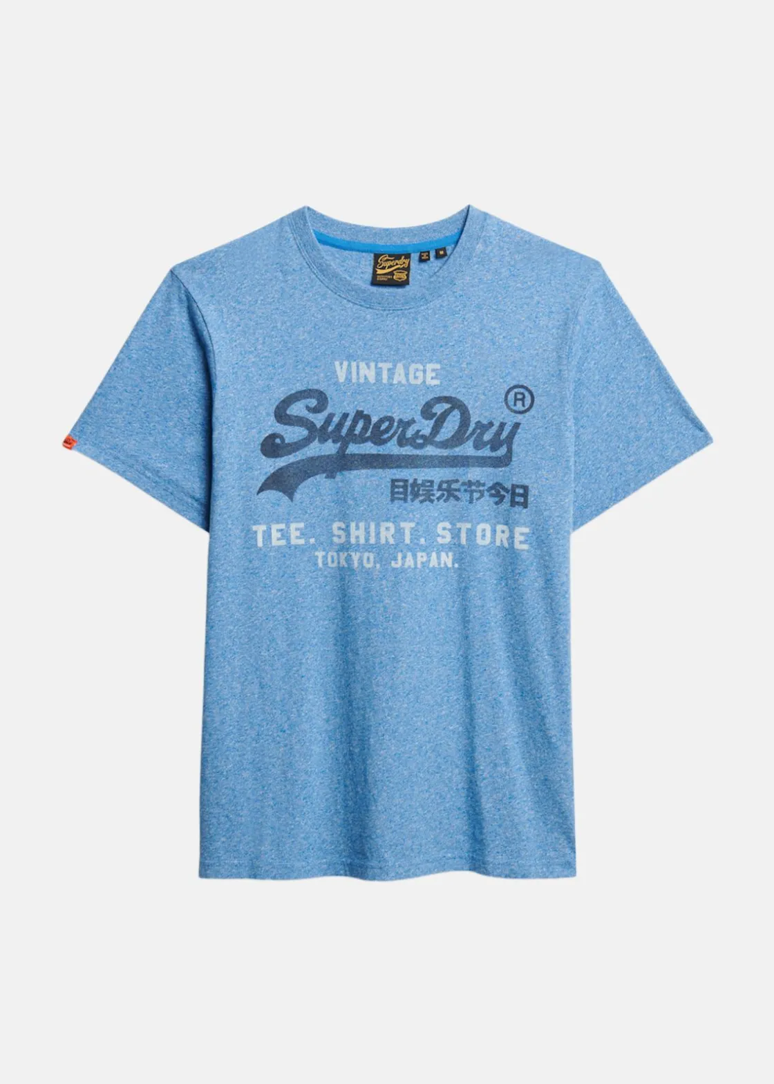 Best Superdry VL CLASSIC RELAXED TEE Fresh Blue Grit