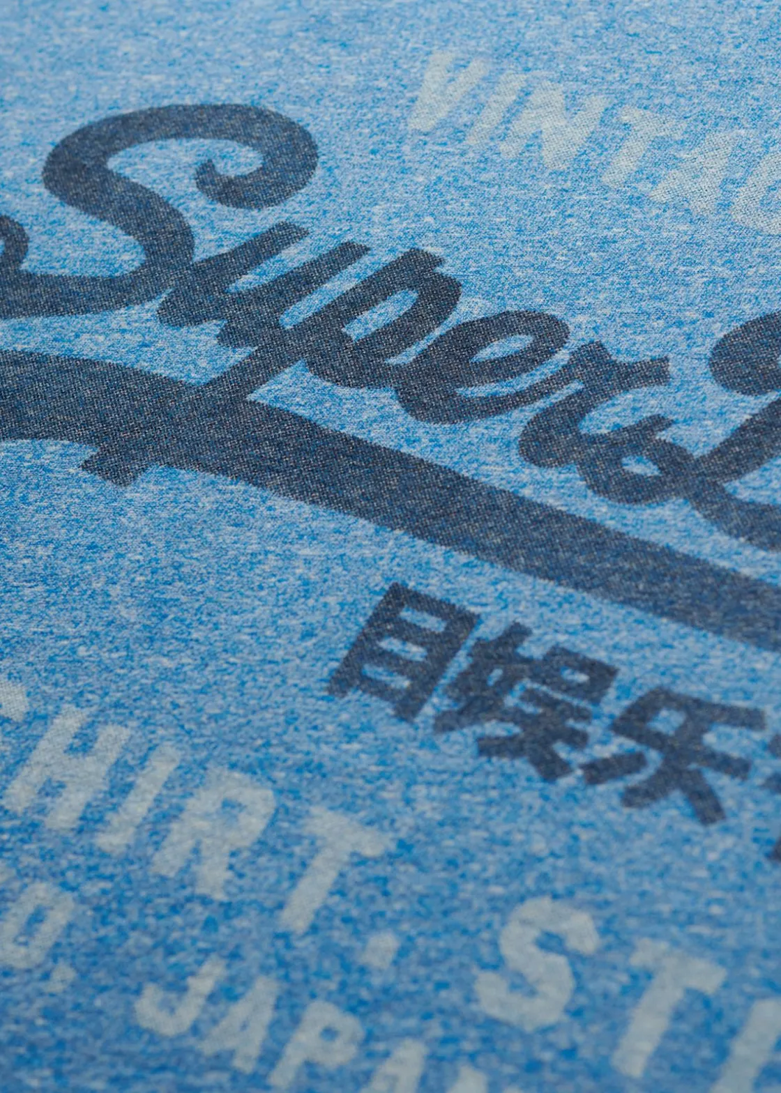 Best Superdry VL CLASSIC RELAXED TEE Fresh Blue Grit