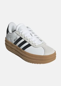 New Adidas VL COURT BOLD J FTWWHT/CBLACK/GUM3