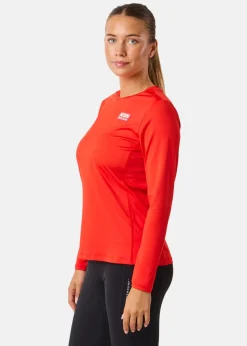 Outlet Huski Wear W Active Top LS Huski Red