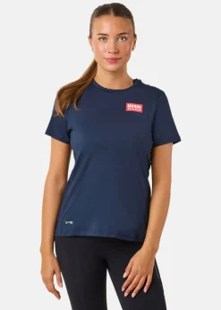 Outlet Huski Wear W Active Top SS Navy Blue