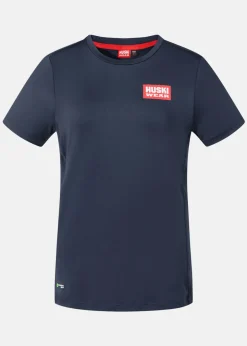 Huski Wear W Active Top SS Navy Blue