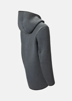 Outlet Huski Wear W ASL Reversible Cardigan Grey Melange