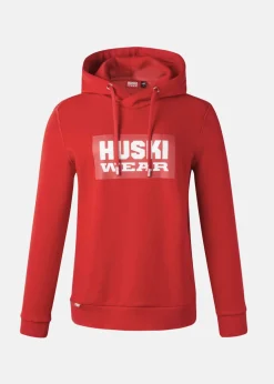 Best Huski Wear W Logo Hoody Huski Red